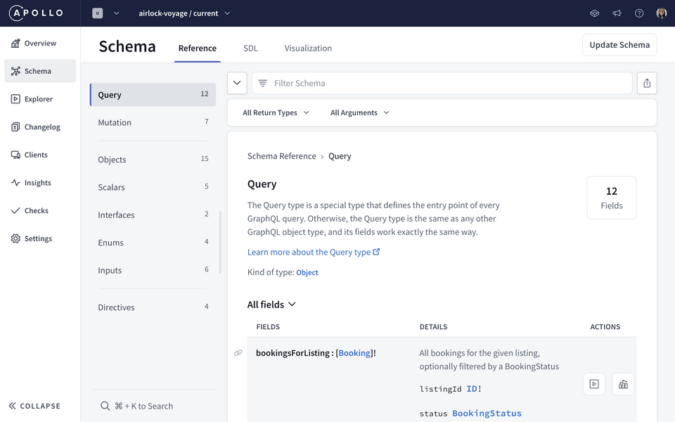 Schema reference page